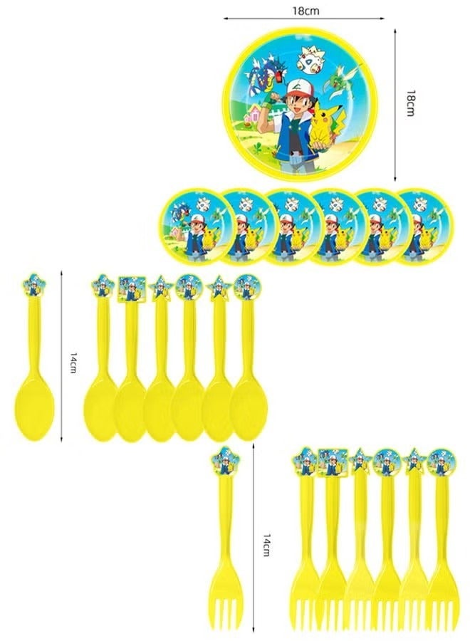 RATSAW 40 piece Pokémon themed birthday party disposable supplies set - Image 3