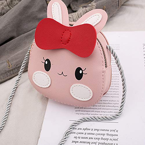 JienClound Little Cute Girls Purse Bunny Ear Shoulder Bag Messenger Bag Pink Rabbit Bag Girls Gifts - Image 5