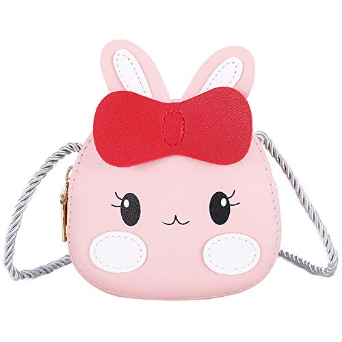 JienClound Little Cute Girls Purse Bunny Ear Shoulder Bag Messenger Bag Pink Rabbit Bag Girls Gifts - Image 2