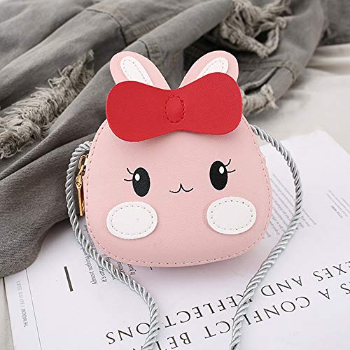 JienClound Little Cute Girls Purse Bunny Ear Shoulder Bag Messenger Bag Pink Rabbit Bag Girls Gifts - Image 4