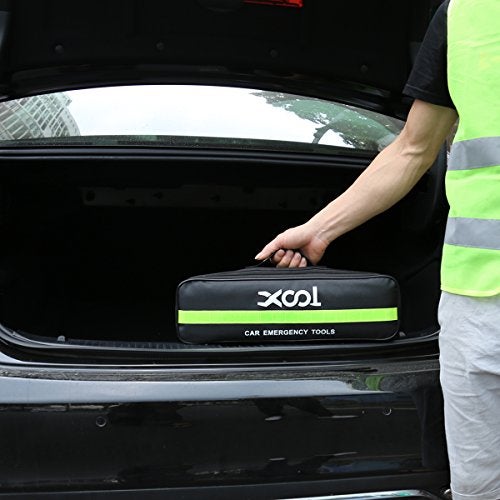 XOOL Emergency Warning Triangle Kit – Roadside Safety Kit with Reflective Warning Triangles, High-Visibility Safety Vests, Storage Bag & Gloves for Car Breakdowns & Emergencies - Image 4