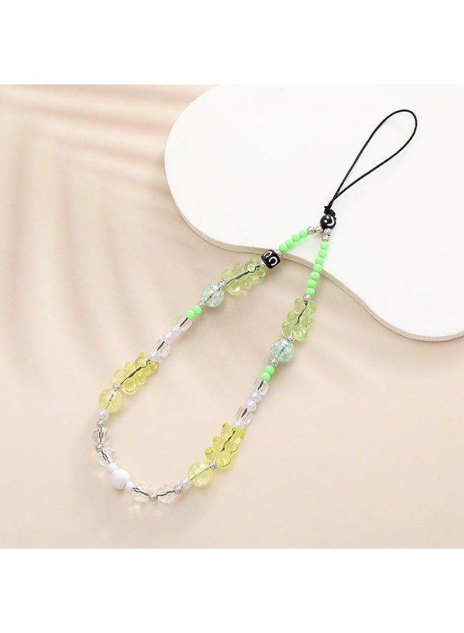 NIBEMINENT Phone Charm/ Chain Strap for Women Girls, Cute Cartoon Cell Phone Case Lanyard Wrist Strap