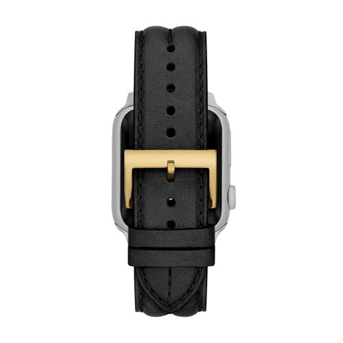 Tory Burch Women's Kira Black Leather Band for Apple Watch® (Model: TBS0107E) - Image 4