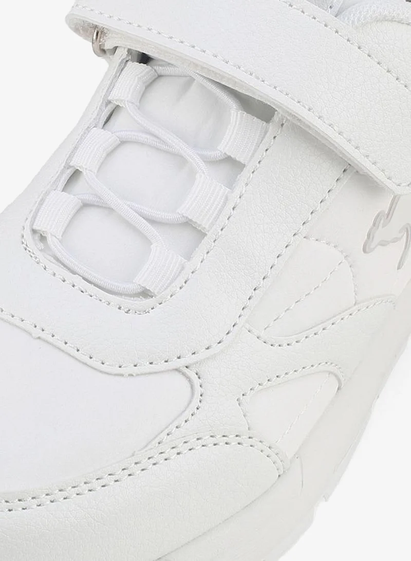 Kangaroos WHITE Kids Hook & Loop School Sports Shoes for Men | Best Price UAE
