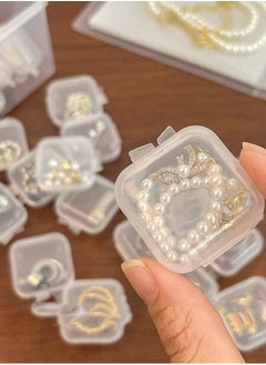 KHAJUL 20-Piece Clear Small Plastic Storage Containers Anti Oxidation Transparent Jewelry Storage Holder for Small Item Craft, Beads, Pills, Necklaces,Earrings,Rings, Jewelry Case (3.5*3.5*2cm)  - Image 3