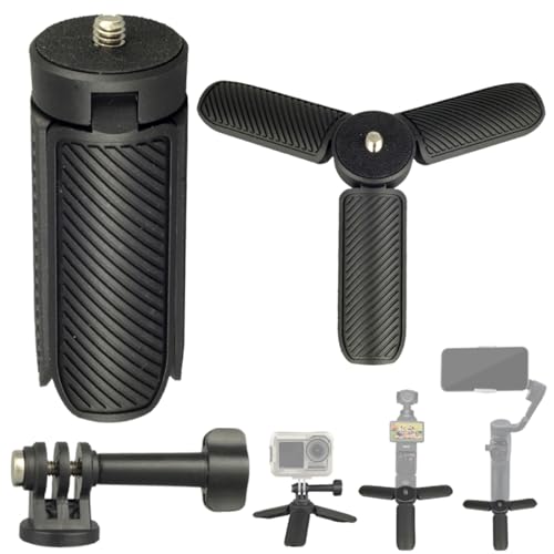 DEKEENSTAR Mini Tripod for DJI OSMO Pocket 4/3, Portable Handheld Tripod Handle Grip Self Stick Desk Tabletop Stand Mount with 1/4 Screw for DJI OSMO NANO Action 6 5 Pro 4/Gopro13 12/Insta360 X5 X4 Ace Pro/AKASO - Image 1