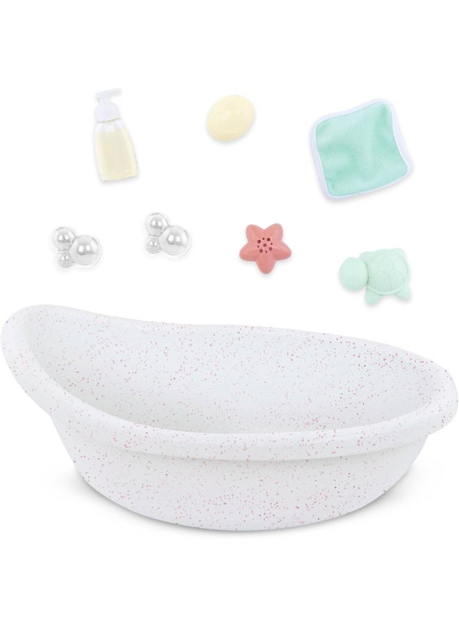 لولا بيبي مجموعة الحمام وملحقاتها لألعاب الأطفال الرضع 8 قطع - LBY7649Z - Image 1