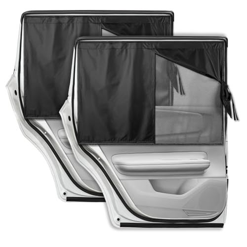 LSTRAGY Car Window Shades for Baby Side Window Sun Shades Blocks Heat and UV Rays GlareMagnetic Car Privacy Safe Curtains for Back Windows Camping Accessories - Image 1