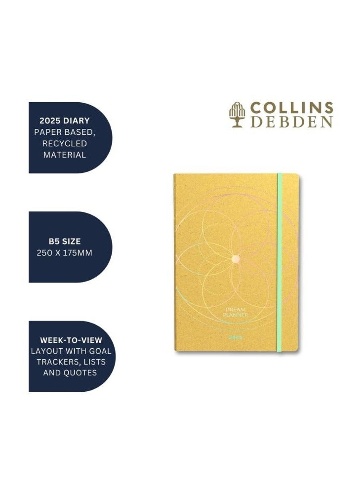 Collins Collins Dream Planner 2025 Diary B5 Week to View and Monthly Journal - Lifestyle Planner and Organiser for Productivity and Goal Setting - January to December - Weekly - Sunshine Yellow - DP1B53.45-25  - Image 4