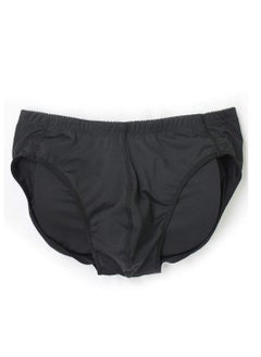 Men's Padded Boxer Lifter Underwear, Hip Enhancer Pads padded underwear, lift panties, body strengthening panties with front+rear hips (Color: Black, Size: XL)