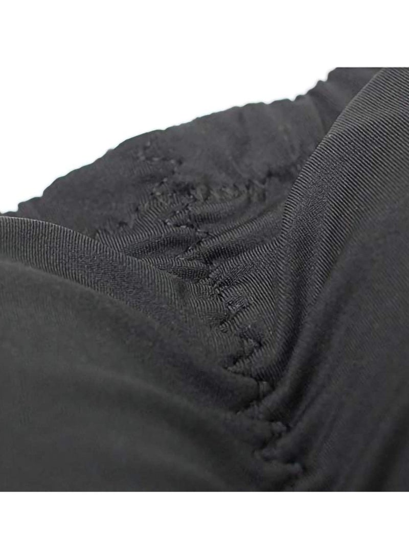 SYOSI - Men's Padded Boxer Lifter Underwear, Hip Enhancer Pads padded underwear, lift panties, body strengthening panties with front+rear hips (Color: Black, Size: XL) - Image 1