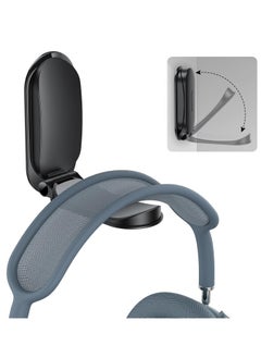 Generic Headphone Stand for Desk, Foldable Sticky Headset Stand Holder, PC Gaming Headphone Holder with Non-Slip Silicone, Wall Mount Gaming Desk Accessories for Airpods Max, All Headphones- Black  - Image 1