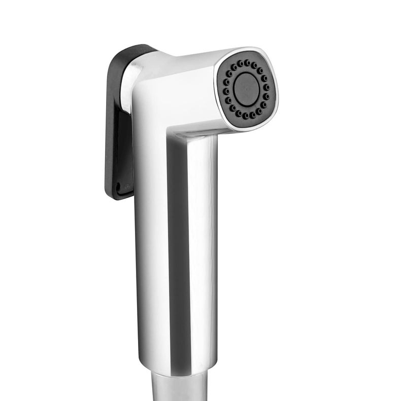 MARCOWARE MARCOWARE ABS Light Weight Polished Health Faucet with Ss304 Ultra Flexible Hose and Wall Hook Silver - Image 4