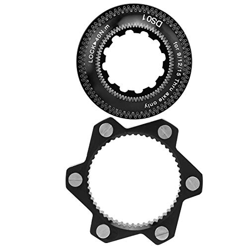 VGEBY Disc Brake Center Lock, Hub Adapter Aluminum Centerlock to 6 Bolt Adapter Set Accessory(Black) Centerlock to 6 Bolt Adapter Brake Disk Adapter Centerlock to 6 Bolt - Image 1