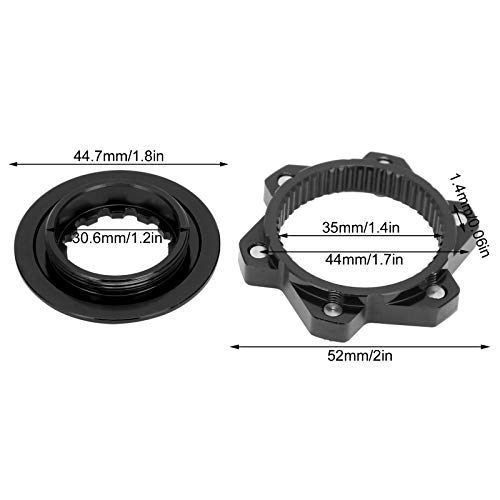 VGEBY Disc Brake Center Lock, Hub Adapter Aluminum Centerlock to 6 Bolt Adapter Set Accessory(Black) Centerlock to 6 Bolt Adapter Brake Disk Adapter Centerlock to 6 Bolt - Image 4
