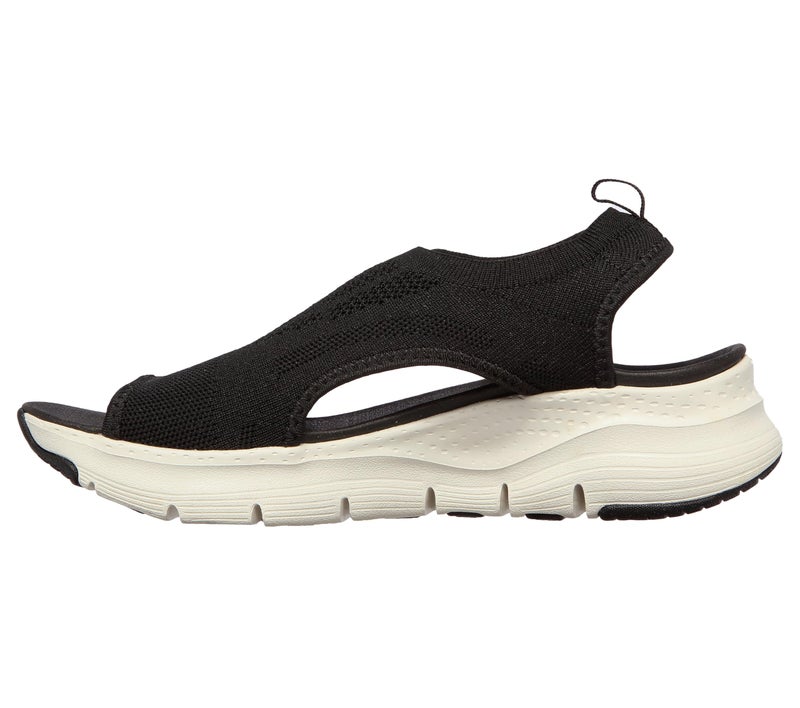 Skechers Women's Arch Fit - City Catch Womens Knit Slip-On Sandals, Black, 9 - Image 3
