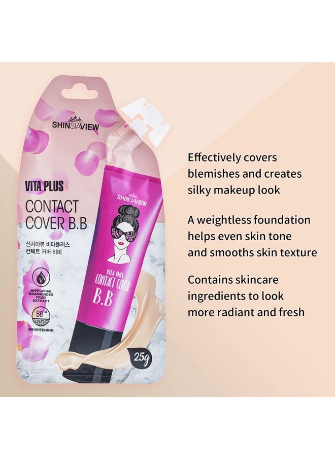شاين سي فيو كريم Vita Plus Contact Cover Bb Cream ذو حجم ترافي، تغطية غير لامعة للبشرة الفاتحة إلى المتوسطة  - Image 4