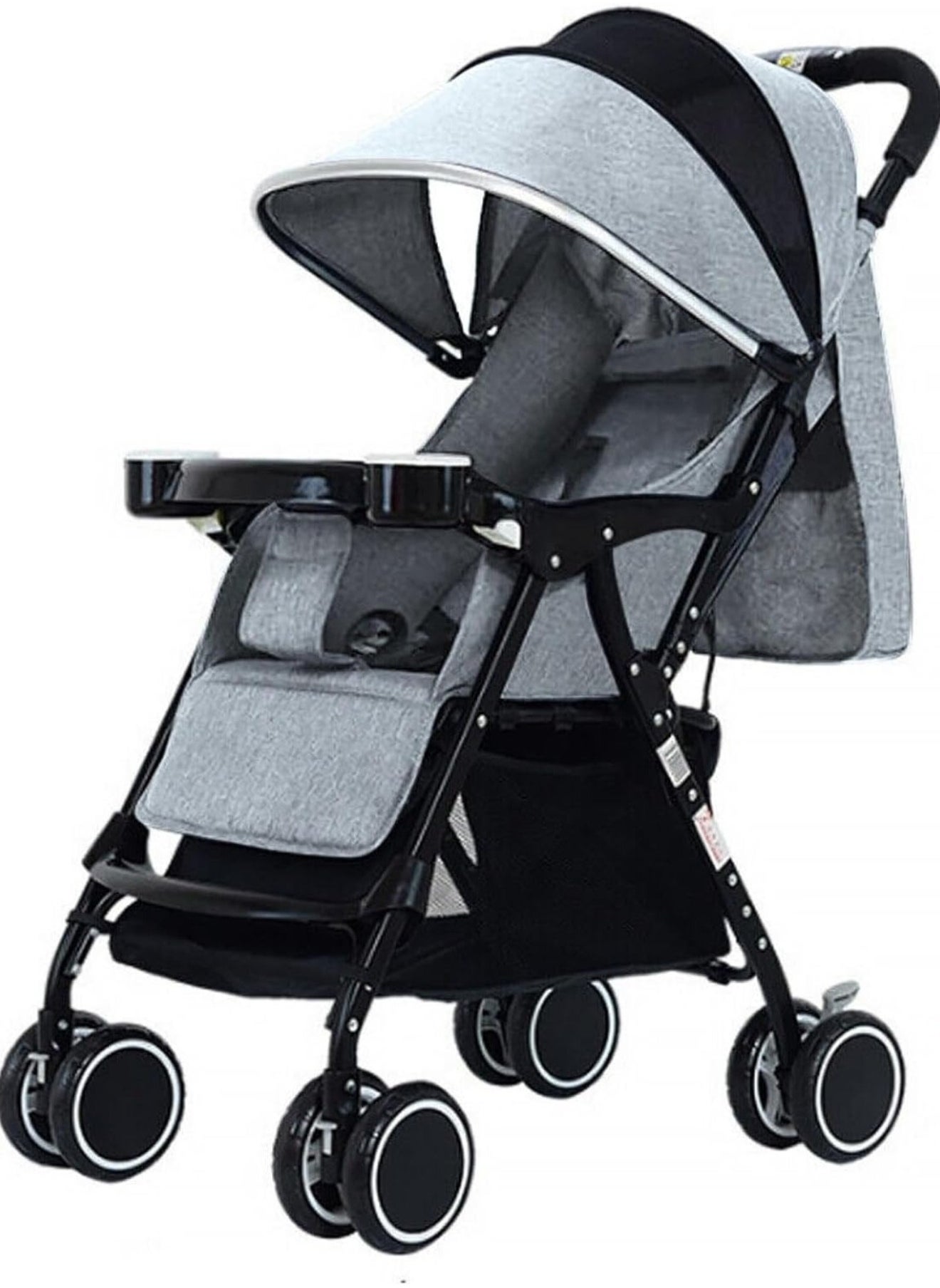 Lightweight Stroller with Compact Folding and Multi Position  Portable Handle Stroller Adaptable Stroller and Swivel Wheels 