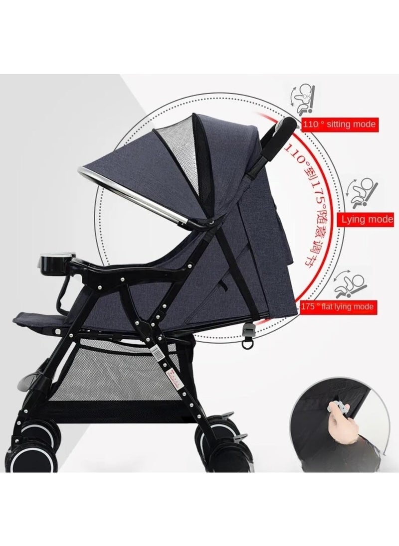 MAAS - Lightweight Stroller with Compact Folding and Multi Position  Portable Handle Stroller Adaptable Stroller and Swivel Wheels - Image 1
