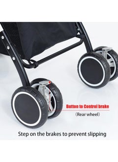MAAS Lightweight Stroller with Compact Folding and Multi Position  Portable Handle Stroller Adaptable Stroller and Swivel Wheels  - Image 3