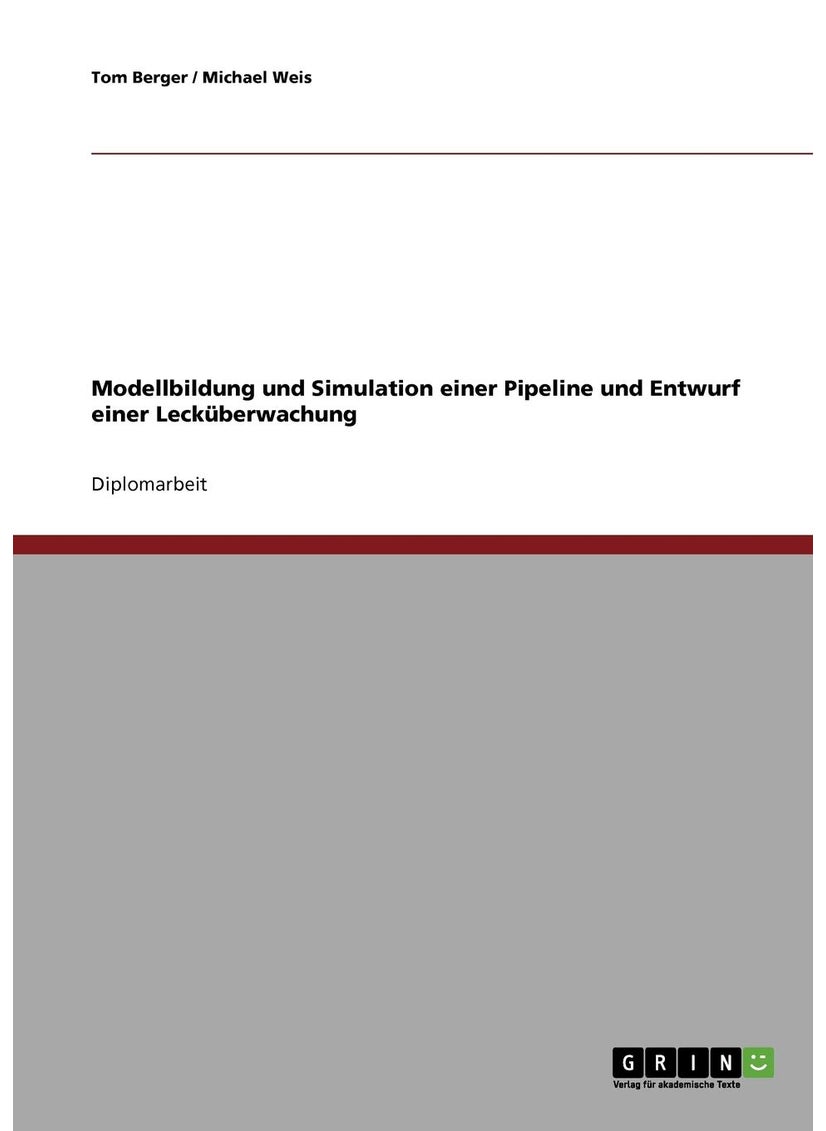 Modellbildung und Simulation einer Pipeline und Entwurf einer Lecküberwachung 