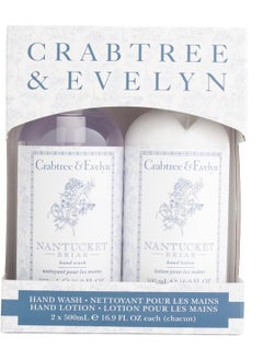 Crabtree & Evelyn Crabtree  Evelyn Nantucket Briar Hand Wash  Hand Lotion Gift Set  2 x 250ml 