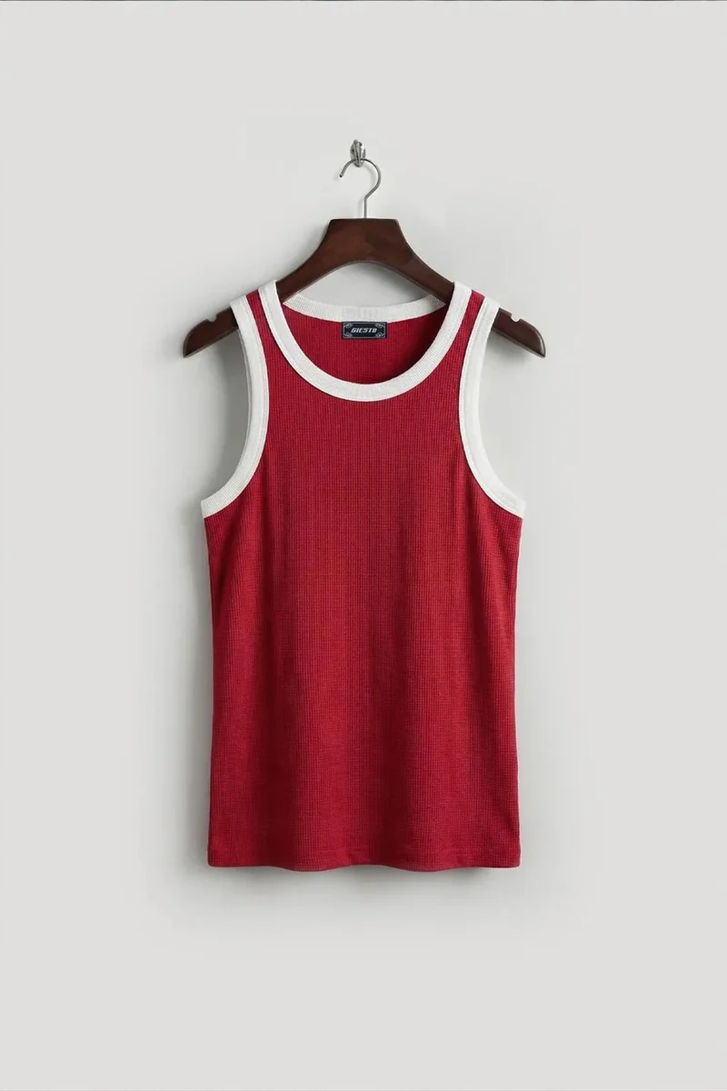 Giesto Red GIESTO Men's Cotton T-Shirt for Men | Best Price UAE