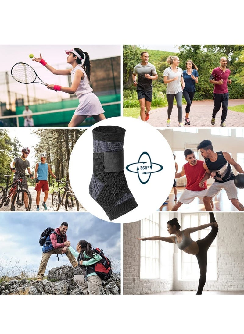 Generic 1 pice Ankle Support Brace, Adjustable Compression Ankle Support, for Men Women Achilles Tendon Support and Plantar Fasciitis, Eases Pain Swelling and Sprained Ankle Pain  - Image 5