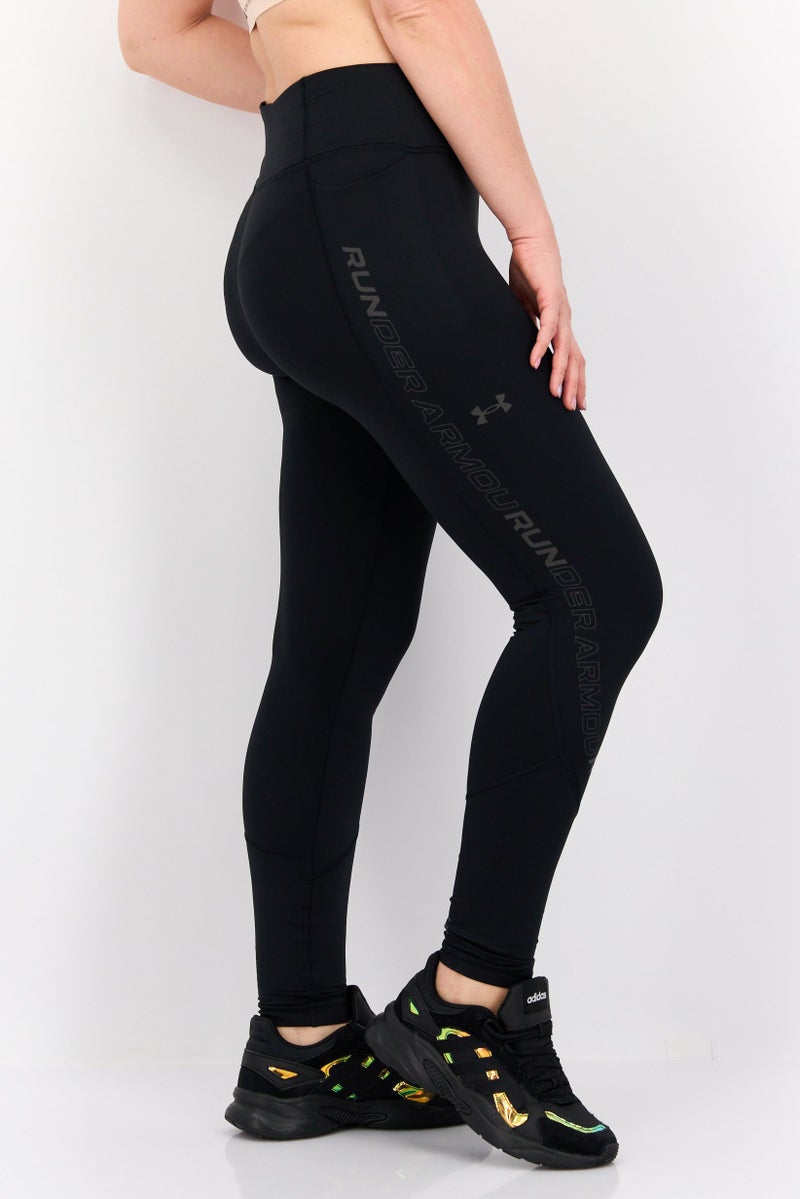 UNDER ARMOUR سراويل تدريب رياضية للنساء، سحب على الجسم، سوداء - Image 3