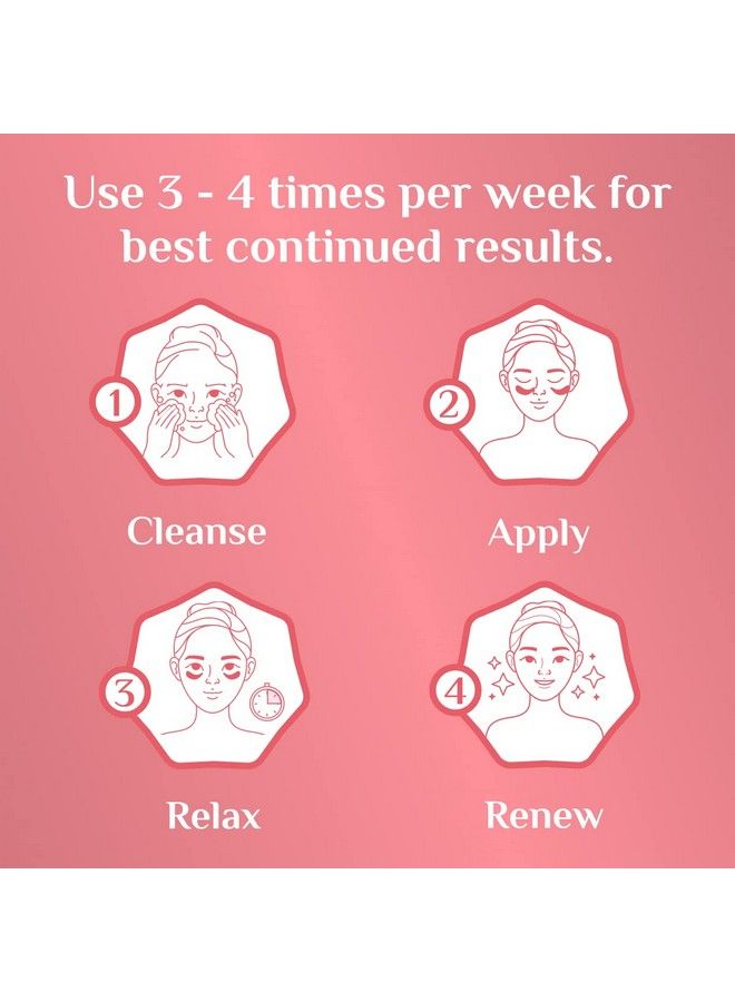 LuxaDerme Under Eye Revive Bio Cellulose Serum Sheet Mask. Depuff Undereye Dark Circles With Antioxidants Like Green Tea Sea Buckthorn & Acai Berry. 100% Fermented Coconut Jelly. (Pack Of 2) - Image 5