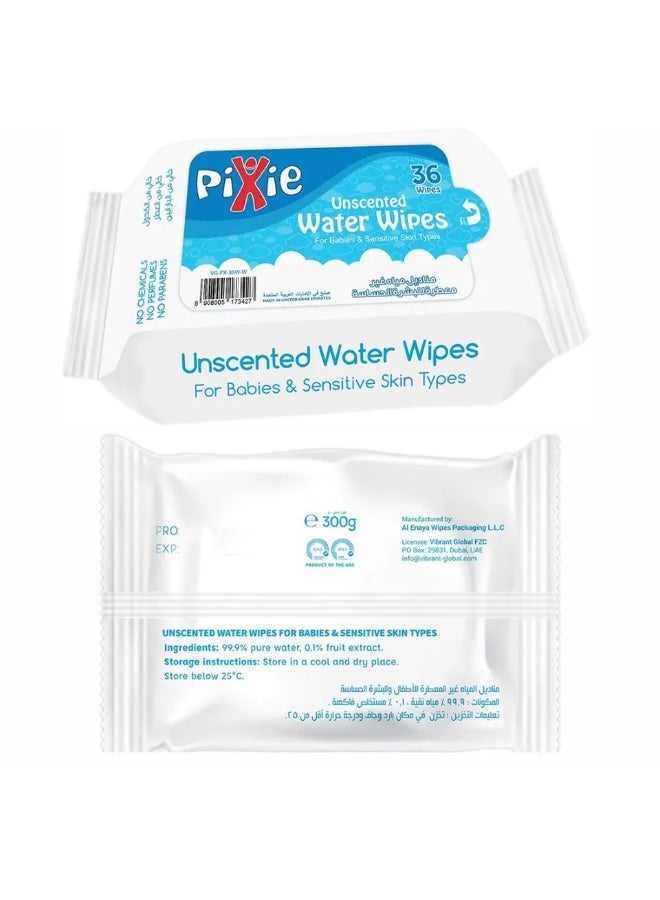 Pixie - Wipes Pack of 3 (108 Wipes) - Image 3