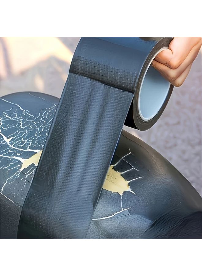 شريط إصلاح أسود مرن ذاتي اللصق 19685 بوصة × 197 بوصة للكنب ومقاعد السيارات والحقائب - Image 1