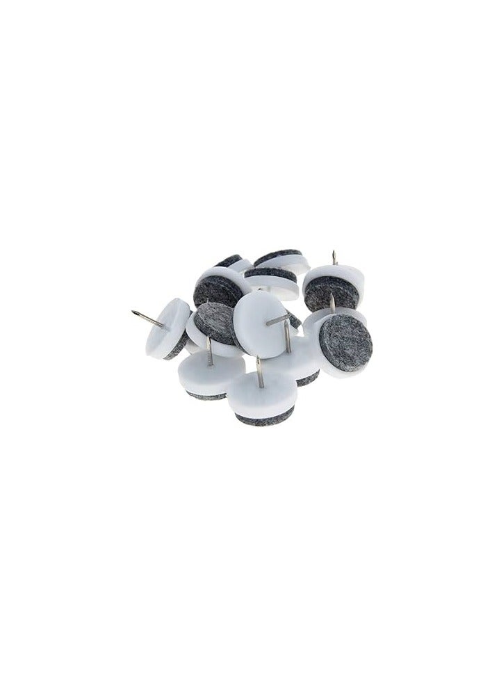 KNP KNP White 17mm Furniture Leg Floor Protector Guard 8pcs is designed to prevent scratches, dents, and damage to floors caused by furniture movement.