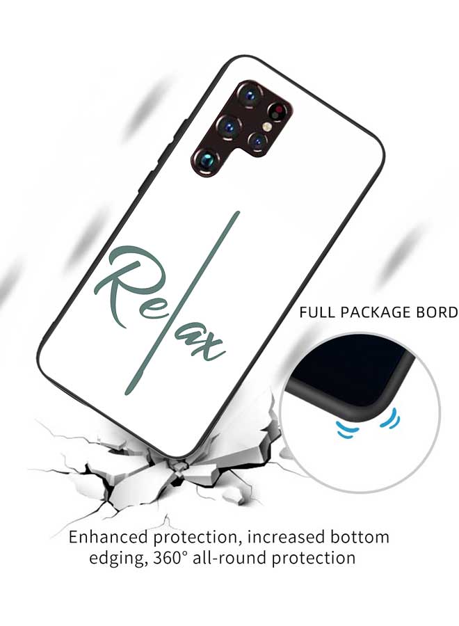Okteq OKTEQ TPU Protection and Hybrid Rigid Clear Back Cover Case Relax for Samsung Galaxy S22 Ultra 5G  - Image 3