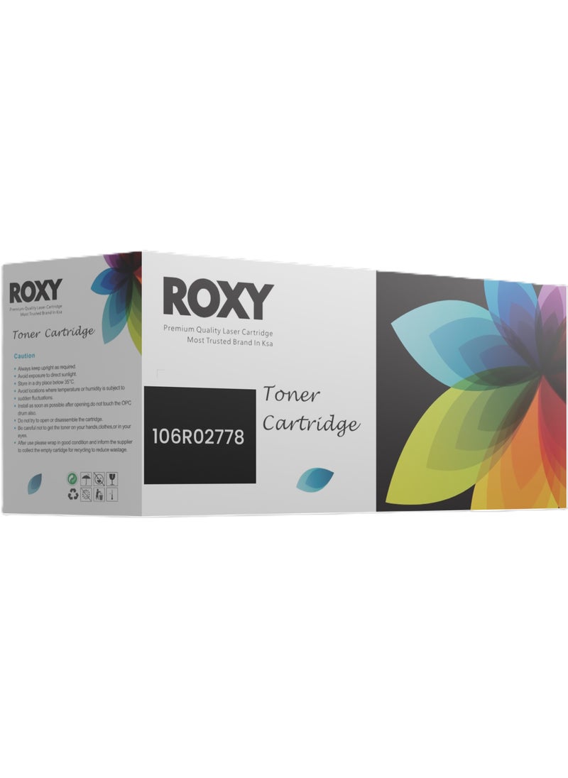 Roxy - Xerox toner 3052 (106R02778) Laser Toner Cartridge High Quality Compatible with XEROX Xerox 3052 , 3260 , 3215, 3225 Printers - Black - Image 1