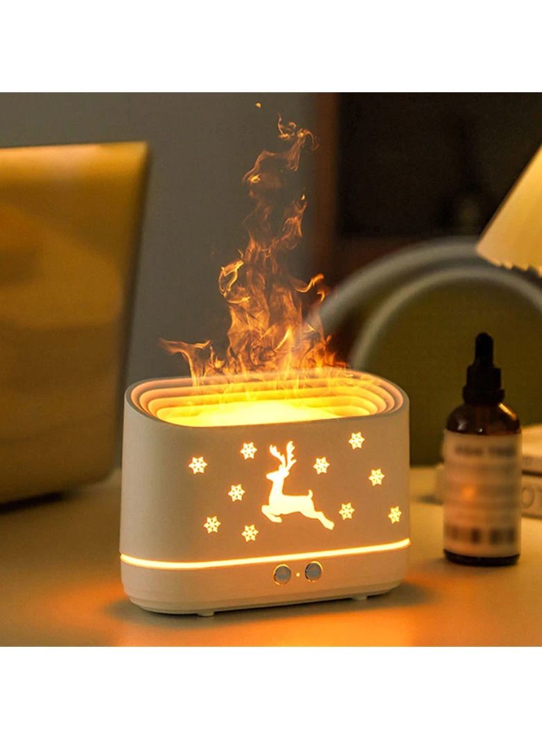 Humidifier Flame Aroma Diffuser Aromatherapy Light Mist Atomizer Auto-Off Protection For Spa Home Yoga Office - Image 2