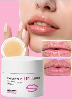 Hllozzi Exfoliating Lip Scrub Exfoliant for Dry Dark Lips to Lighten Lip Exfoliant Peel Scrub for Lightening and Brightening dark Lips for Men Women Sugar Repair Restoration Smooth Lip 15ml  - Image 1