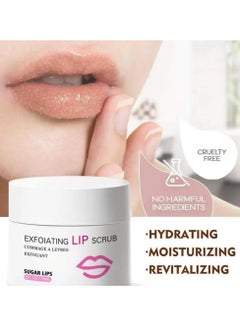 Hllozzi Exfoliating Lip Scrub Exfoliant for Dry Dark Lips to Lighten Lip Exfoliant Peel Scrub for Lightening and Brightening dark Lips for Men Women Sugar Repair Restoration Smooth Lip 15ml  - Image 2