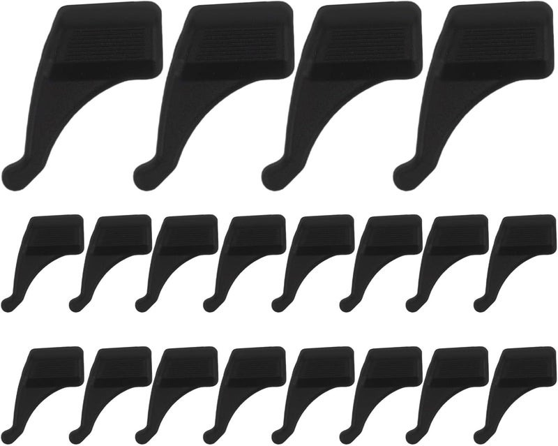 50 Pairs Eyeglass Ear Hooks - Non-Slip - Silicone Eyeglasses Holders - Glasses Ear Grip Sleeve Retainer for Running Working - Image 1