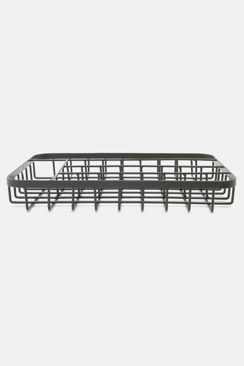 KitchenCraft Iron Wire Cutlery Tray, Grey - Image 1