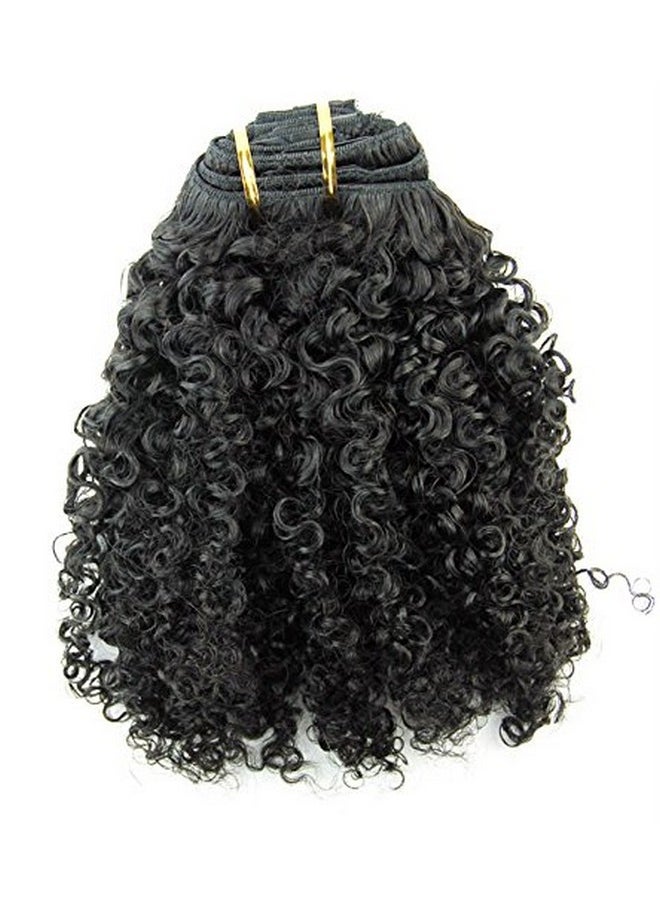 Ms Fenda Brazilian Remy Virgin Hair Kinky Curly 3B 3C Natural Color African American Clip In Hair Extensions 120Gram 7Pcs/Set(16")  - Image 3