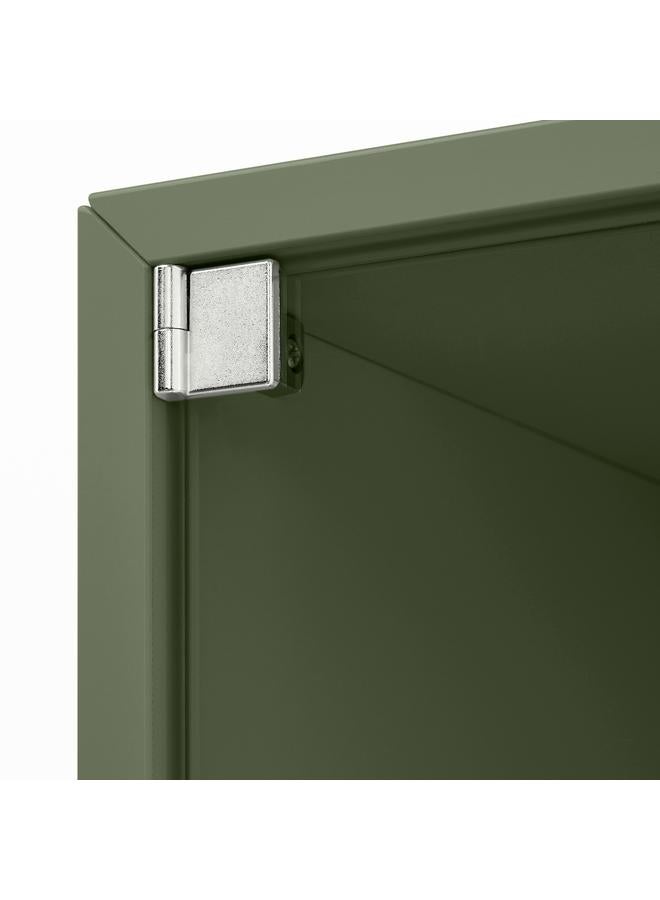 Zaboon Wall Cabinet With Glass Door, Grey-Green, 35X25X35 Cm - Image 5