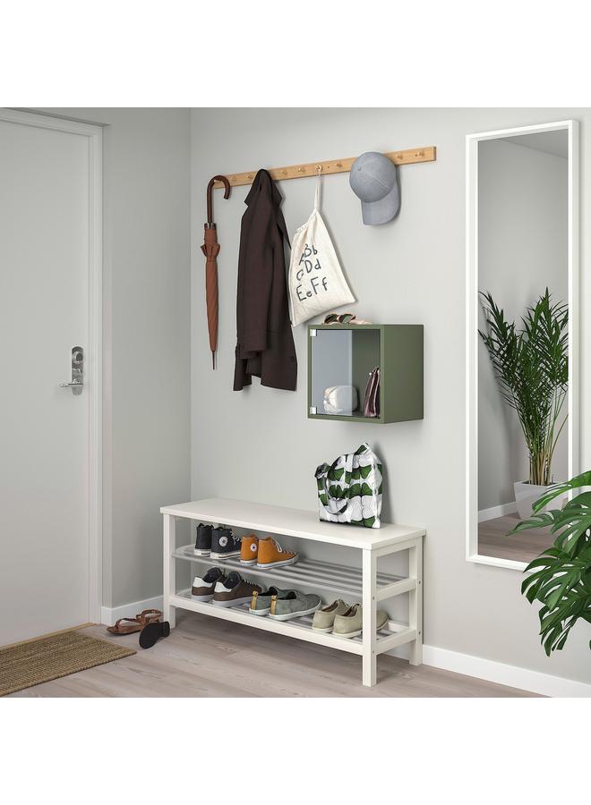 Zaboon Wall Cabinet With Glass Door, Grey-Green, 35X25X35 Cm - Image 4