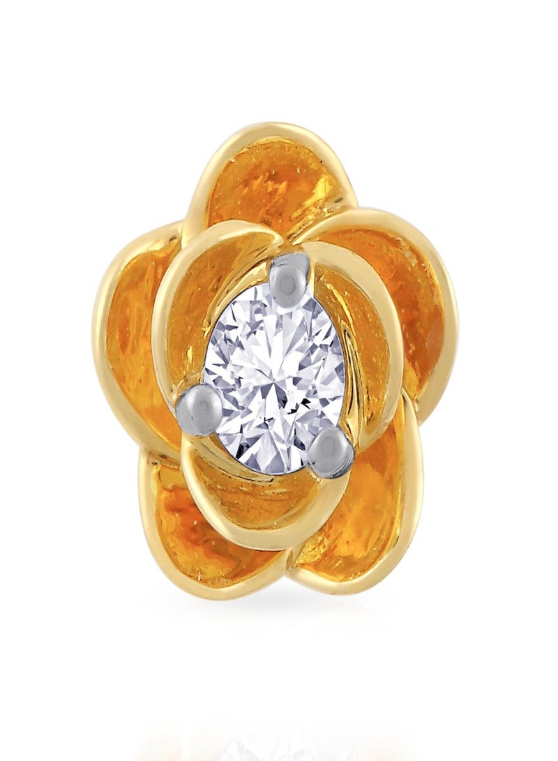 Malabar Gold and Diamonds دبوس أنف ماسي من الماس المستخرج 18 قيراط 750 للنساء MNGNNP0360 - Image 2
