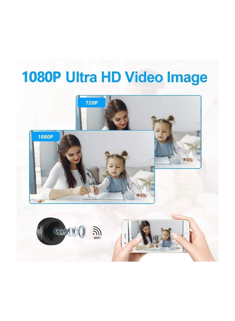 شوبي كاميرا مراقبة لاسلكية صغيرة 1080P WiFi للرؤية الليلية IP ، كاميرا محمولة صغيرة HD للرؤية الليلية 1080P HD WIFI تطبيق كاميرا مراقبة المنزل عن بعد: V380PRO (كاميرا 1080P) - Image 3
