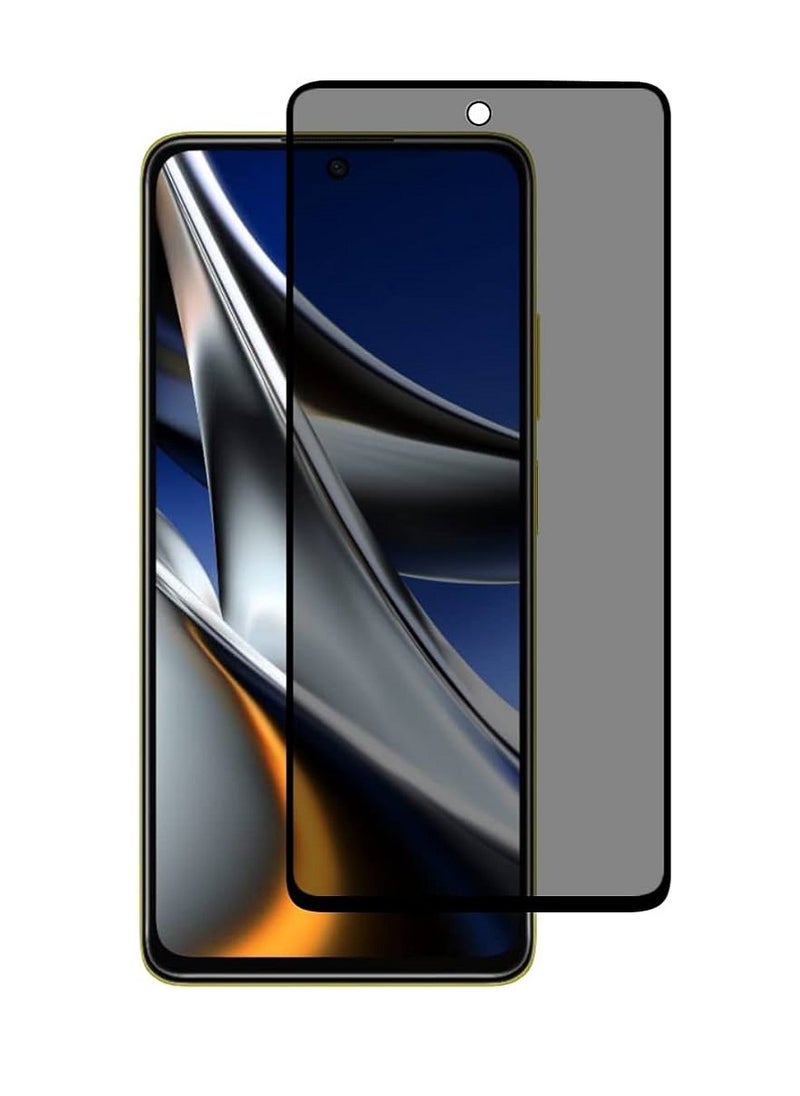 Super Tempered Glass Screen Protector Anti-Spy Privacy Designed For Xiaomi Poco X4 Pro Full Screen Coverage And Bubble Free - Image 1