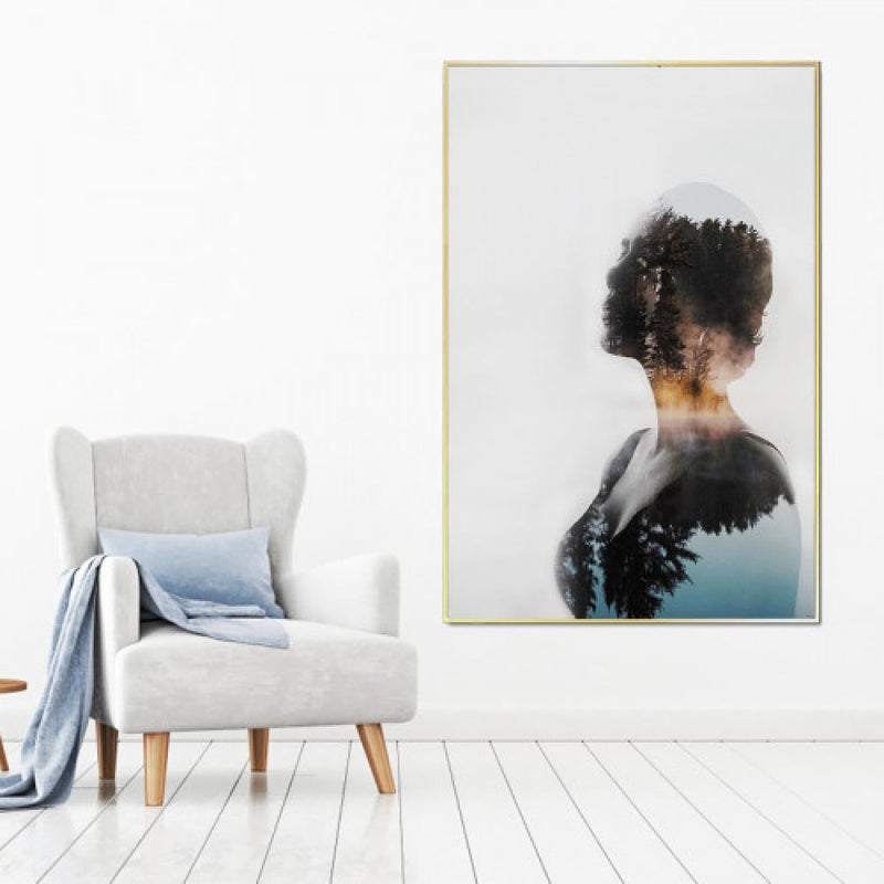 ماركتنا لوحة قماشية بتصميم مودرن مع برواز مجوف مقاس (50×70) قطعة واحدة - Image 1