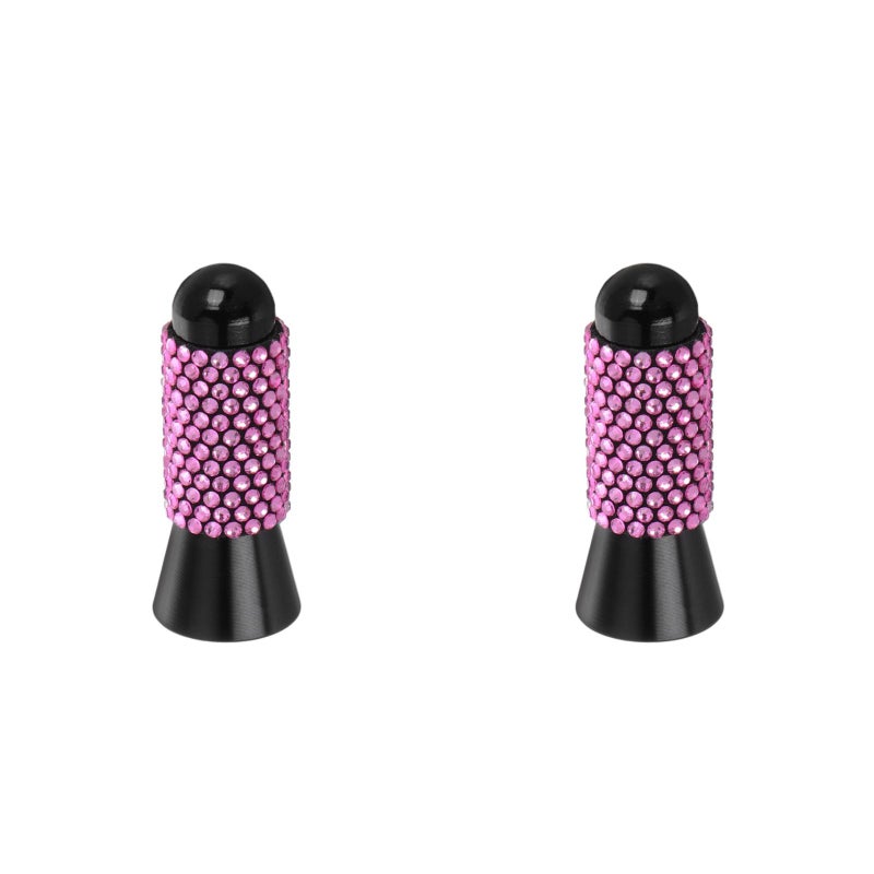 2pcs Universal Short Car Antenna Replacement Rhinestone Car Roof Decoration Antenna Decorative Antenna Vehicle Accessory Car Roof Ornament - Image 1