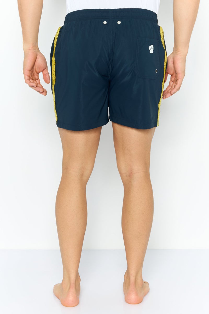 Ufc Men Brand Logo Board Shorts, Navy - Image 4