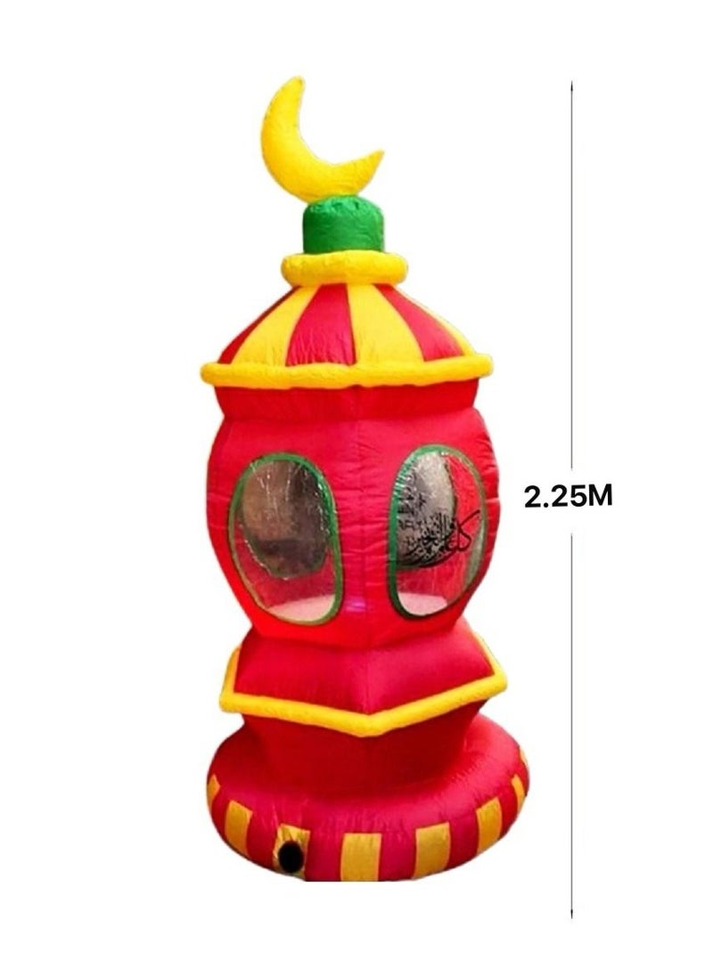 Generic - Ramadan Kareem Lantern -Large size 2.25 meters-Inflatable Red - Image 1